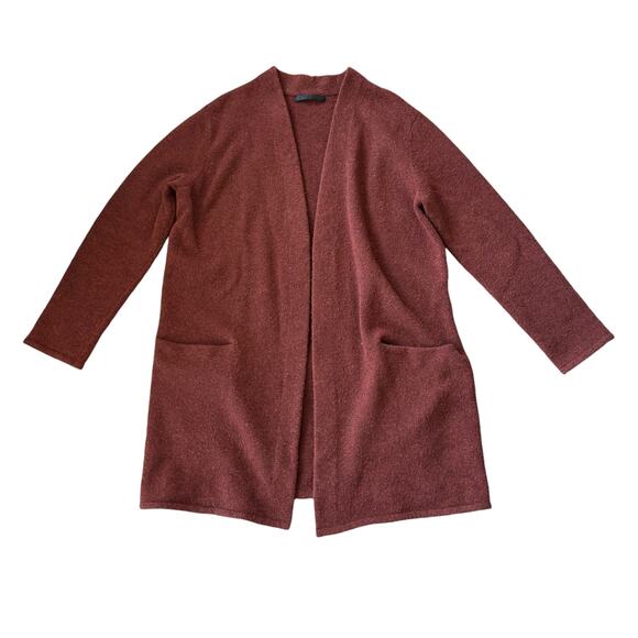 Jenni Kayne Wool Blend Sweater Coat Rust - Picture 3 of 11